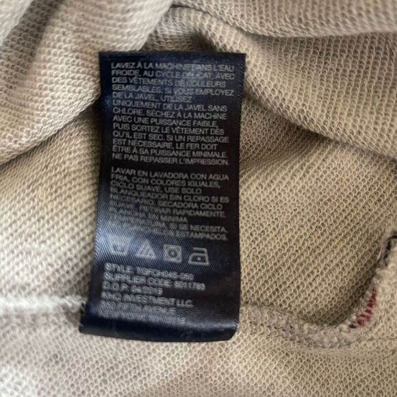 Tommy Hilfiger Girls Flag Stripe Logo Graphic Sweat Shirt Hoodie Dress Sz 8/10 M - Picture 8 of 12